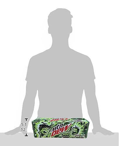 Mtn Dew Trashed Apple Soda - Munchie Box Stash includes Munchie Box Coaster (Pack of (12) 12 Oz Cans)