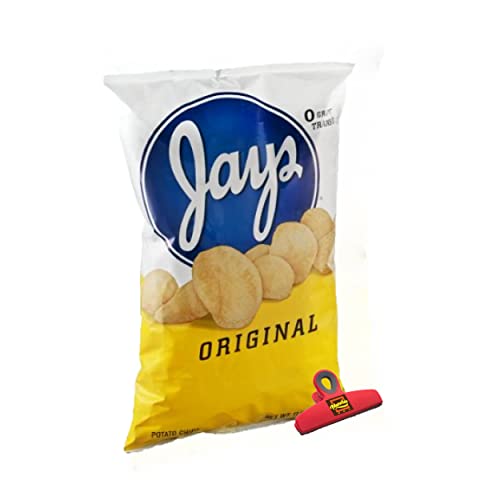 Munchie Box Jay's Original Potato Chips an Iconic Chicago Style Classic flavor thin Cut and Crispy (Big Bag 10.0 Oz)