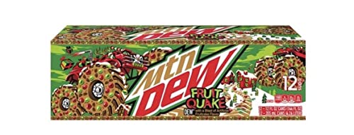 MTN Dew Fruit Quake 12 Pack 12oz cans Mountain Holiday 2022