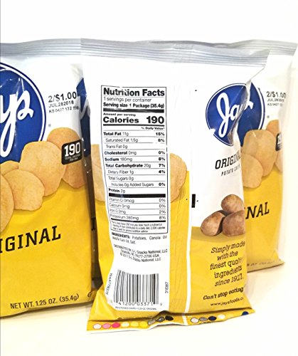 JAY'S ORIGINAL Potato Chips A Chicago Original 5 Pack 1.25oz bags