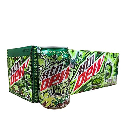 Mtn Dew Trashed Apple Soda - Munchie Box Stash includes Munchie Box Coaster (Pack of (12) 12 Oz Cans)