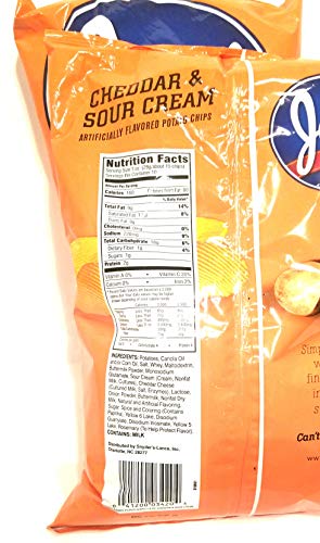 JAY'S BIG BAG CHEDDAR & SOUR CREAM Potato Chips 2 Pack 10oz bags