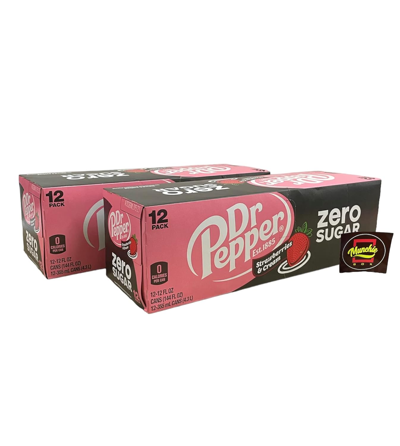 Dr Pepper Strawberry And Cream Munchie Box Stash Zero Sugar Pack O My Store 9198