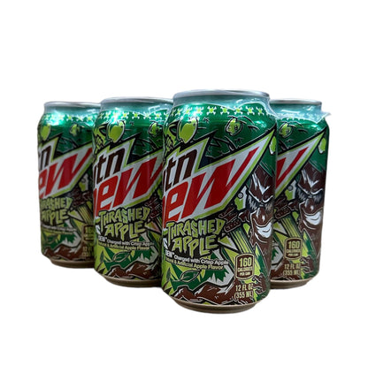 Mtn Dew Trashed Apple Soda - Munchie Box Stash includes Munchie Box Coaster (Pack of (12) 12 Oz Cans)