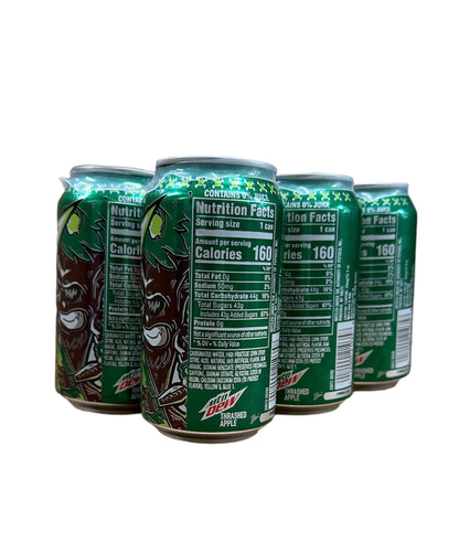 Mtn Dew Trashed Apple Soda - Munchie Box Stash includes Munchie Box Coaster (Pack of (12) 12 Oz Cans)