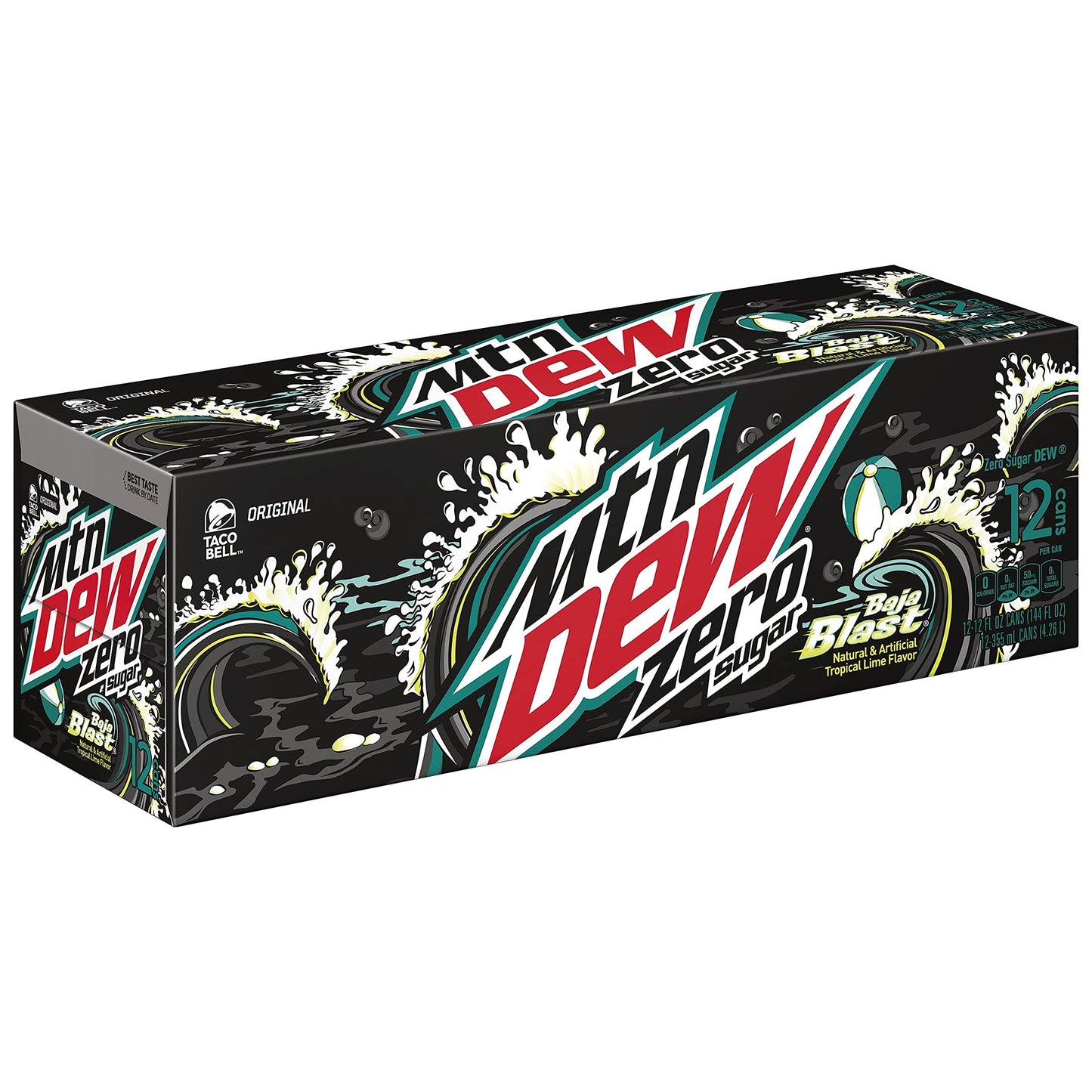 Mountain Dew Baja Blast Zero Sugar 12oz 12pk